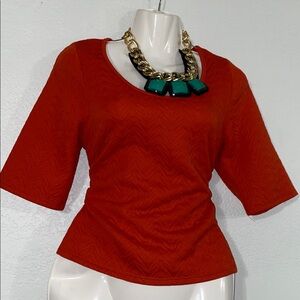 Palacio 3/4 sleeve top tangerine Orange